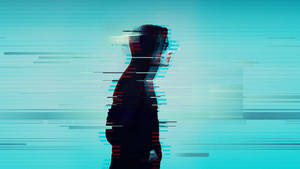 Mr. Robot Elliot Glitch Art Background Wallpaper