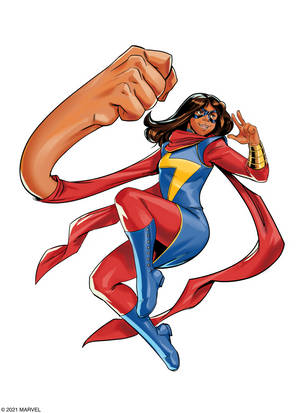 Ms Marvel Comic Art Wallpaper