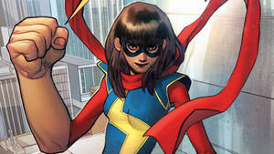 Ms Marvel Smirking Wallpaper