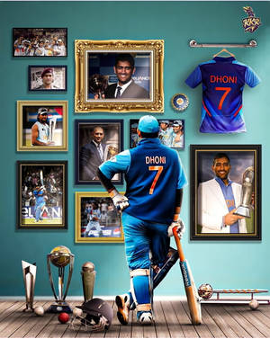 Msd And His Achievements Wallpaper