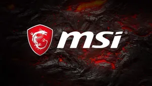 Msi Logo Erupts From A Volcano! Wallpaper