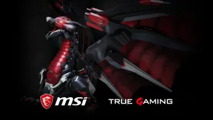 Msi True Gaming: A High Tech And Energetic Dragon Robot Wallpaper