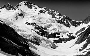 Mt. Peaks With Majestic Snow Wallpaper