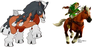 Mudsdale And Epona Wallpaper