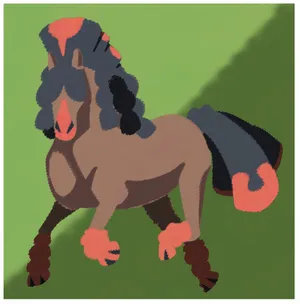 Mudsdale On Green Background Wallpaper