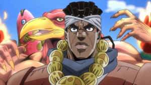 Muhammad Avdol - The Fire Master Of Jojo's Bizarre Adventure Wallpaper