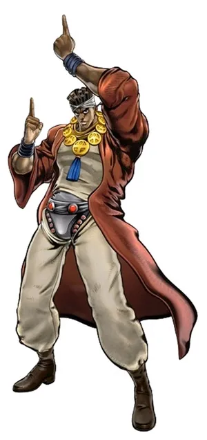 Muhammad Avdol, The Wise Magician And Fiery Stand User From Jojo's Bizarre Adventure. Wallpaper