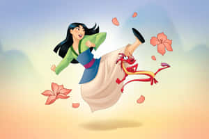 Mulanand Mushu Joyful Moment Wallpaper