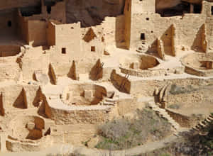 Multi Level Construction Mesa Verde National Park Wallpaper