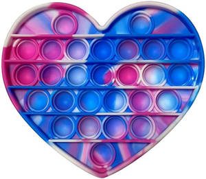 Multicolored Heart Pop It Wallpaper