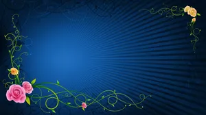 Multicolored Roses Background Design Wallpaper