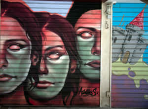 Multifaceted Street Murals Wallpaper