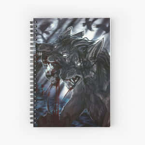 Multifaceted Wolf Head Design Wallpaper