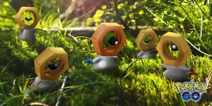 Multiple 3d Meltan In A Forest Wallpaper