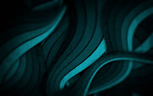 Multiple Gradient Teal Waves Wallpaper