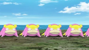 Multiple Slowbro Wallpaper