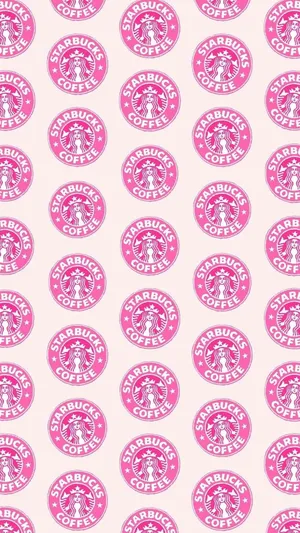 Multiple Starbucks Pink Iphone Wallpaper