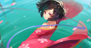 Mumei Smilingin Spring Breeze Wallpaper