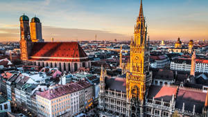 Munich City Old Cityscape Wallpaper