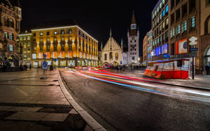 Munich Old Town Street Wallpaper