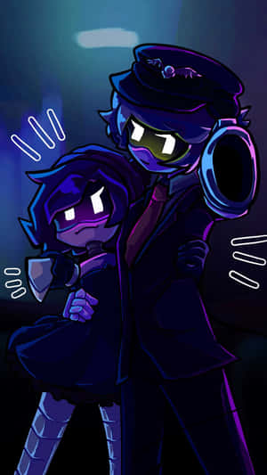 Murder Drones Stylish Duo Wallpaper