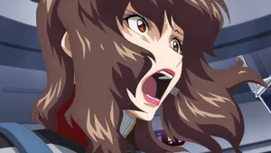 Murrue Ramius Anime Commander Shouting Wallpaper