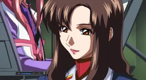 Murrue Ramius Anime Portrait Wallpaper