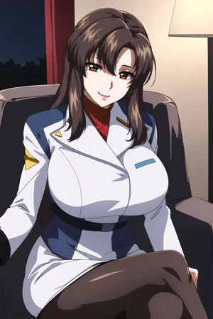 Murrue Ramius Anime Portrait Wallpaper