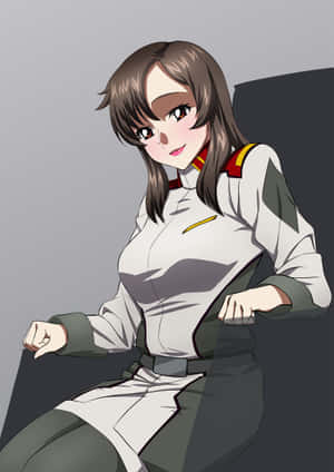 Murrue Ramius Anime Portrait Wallpaper