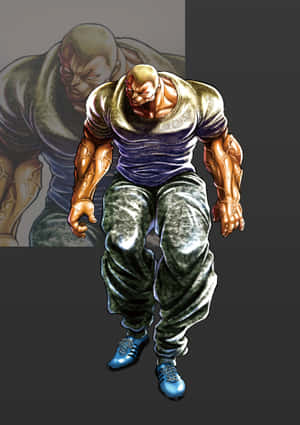 Muscular Anime Character Jack Hanma Wallpaper