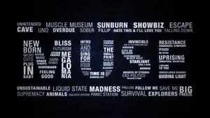 Muse Song Titles Word Cloud Wallpaper