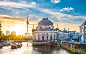 Museum Island Hdr Sunset Photo Wallpaper