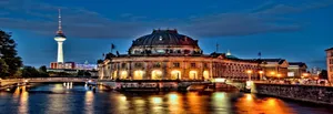 Museum Island With Lights At Night Wallpaper