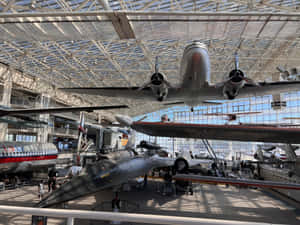 Museum Of Flight_ Aircraft Exhibition Hall Wallpaper