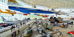 Museumof Flight Aircraft Exhibit Wallpaper