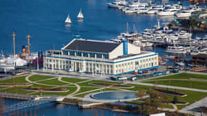 Museumof Historyand Industry Seattle Aerial View Wallpaper