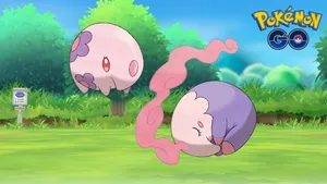 Musharna And Munna With Logo Wallpaper