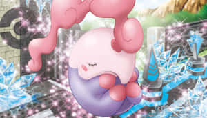 Musharna Floating Above Landscape Wallpaper