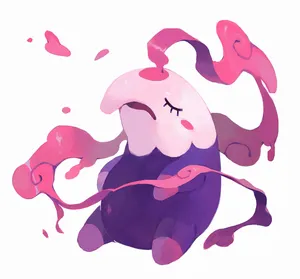 Musharna With Heart-like Petals Wallpaper