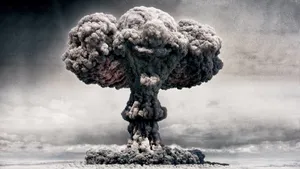 Mushroom Cloud Explosion Wallpaper