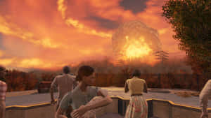 Mushroom Cloud Horizon Wallpaper