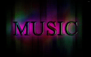 Music Colorful Dots Background Wallpaper