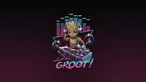 Music Dj Groot Wallpaper