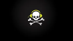 Music Pirate Skull Wallpaper Wallpaper