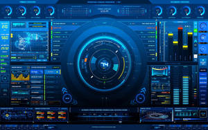 Music Producer Working On A Virtual Dj Setup Wallpaper