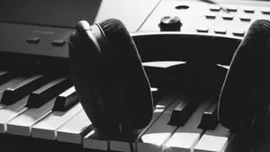 Music Production Essentials Blackand White Wallpaper
