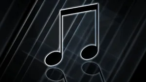 Music Symbols Black Beam Note Wallpaper