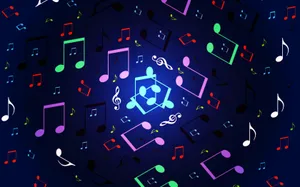 Musical Notes Come Alive Wallpaper