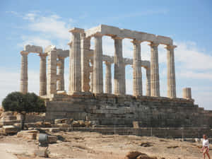 Must Visit Temple Of Poseidon Wallpaper