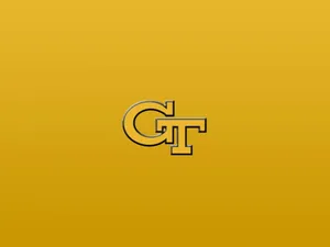Mustard Georgia Tech Initials Wallpaper